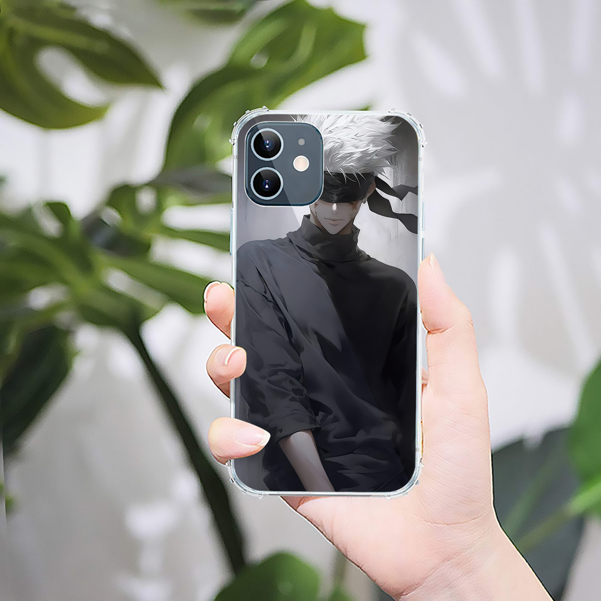 （画像用） 呪術廻戦 Jujutsu Kaisen 【iPhone 12シリーズ対応】透明スマホケース（クリアソフトケース）